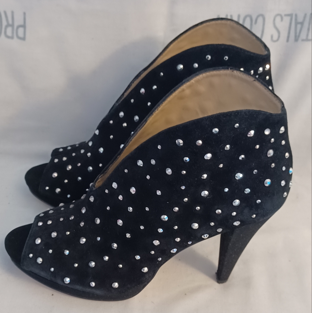 INC International Concepts Suede Black Shoes Size7.5